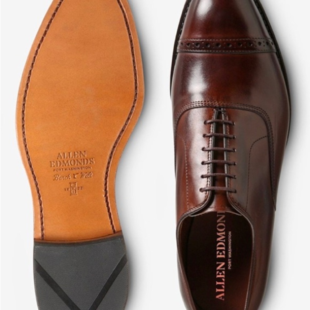 Allen Edmonds Men's Brown Oxford Shoes
